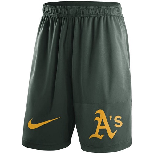 MLB Men's Oakland Athletics Nike Green Dry Fly Shorts